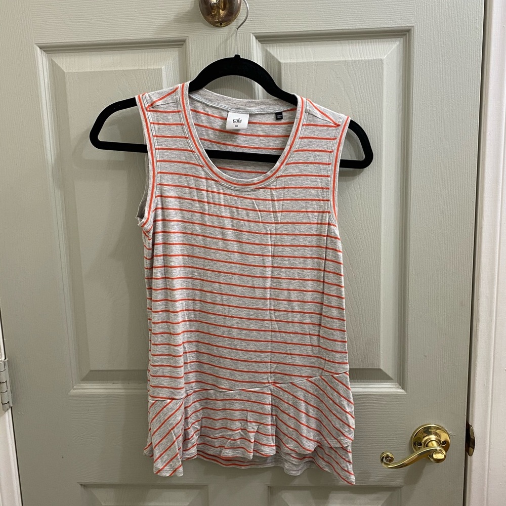 Cabi knit stripe tank top